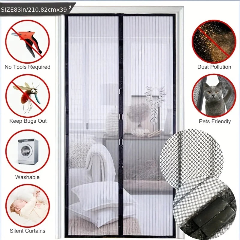 Magnetic Screen Door – Automatic Bug Protection