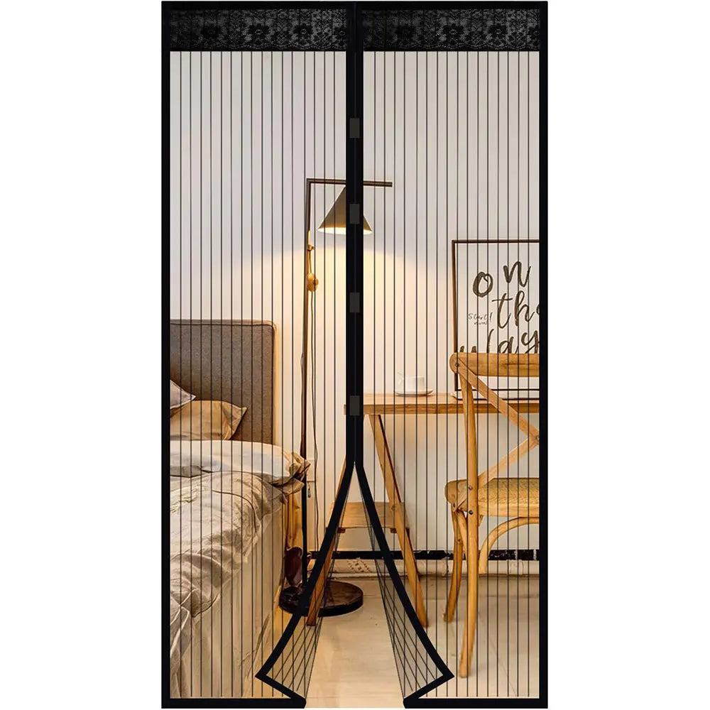 Magnetic Screen Door – Auto Close, Bug-Free Home (38x82in)