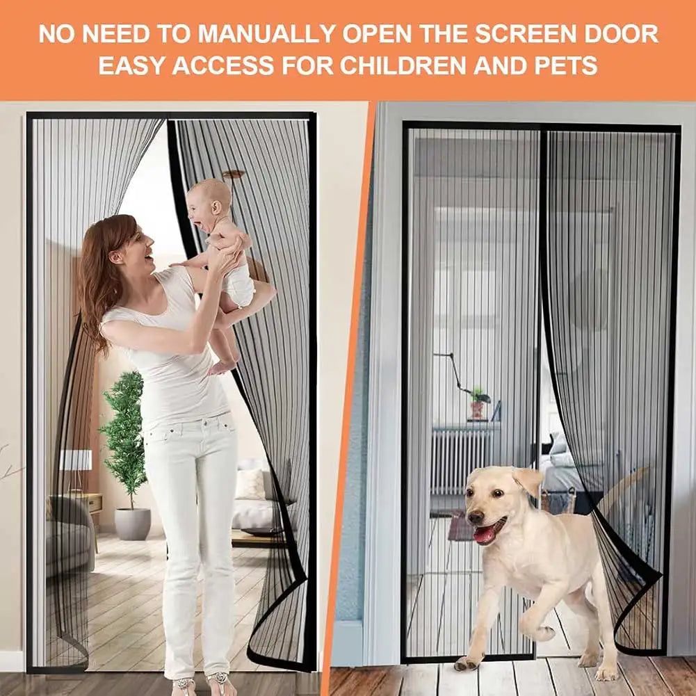 Hands-Free Magnetic Screen Door – Auto Close Design