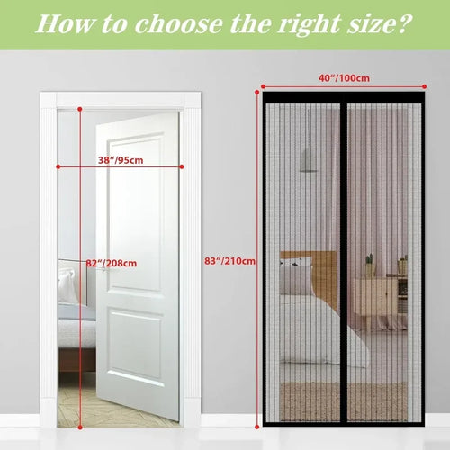 Hands-Free Magnetic Screen Door – Auto Close, Bug-Free Home