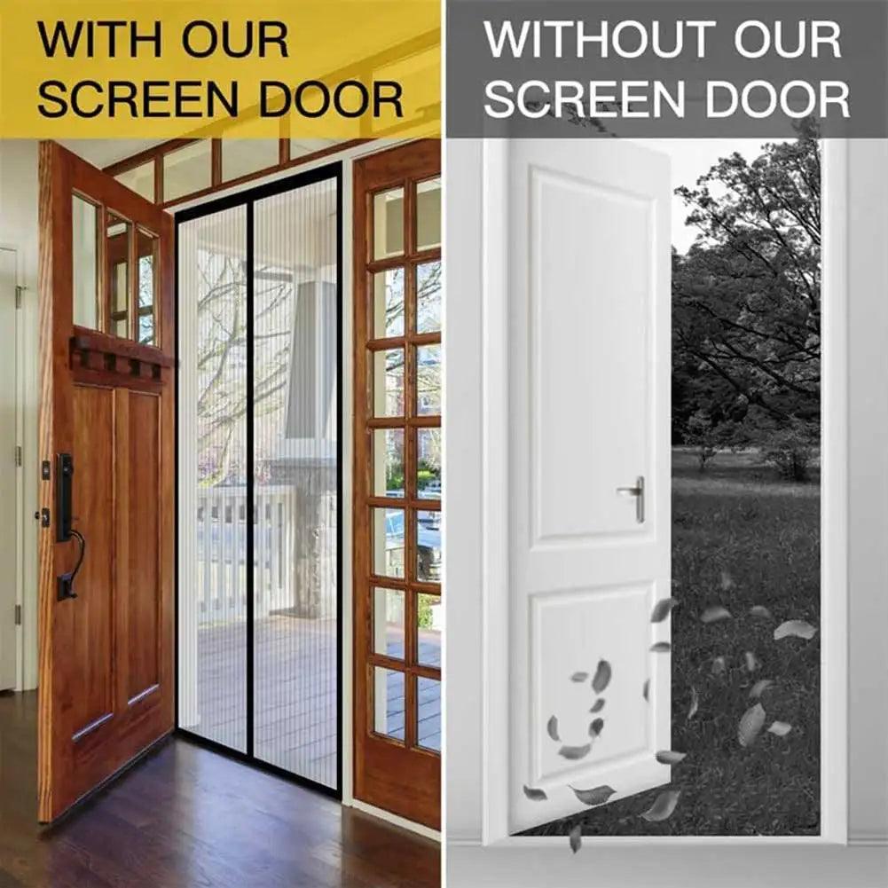 Hands-Free Magnetic Screen Door – Auto Close Design