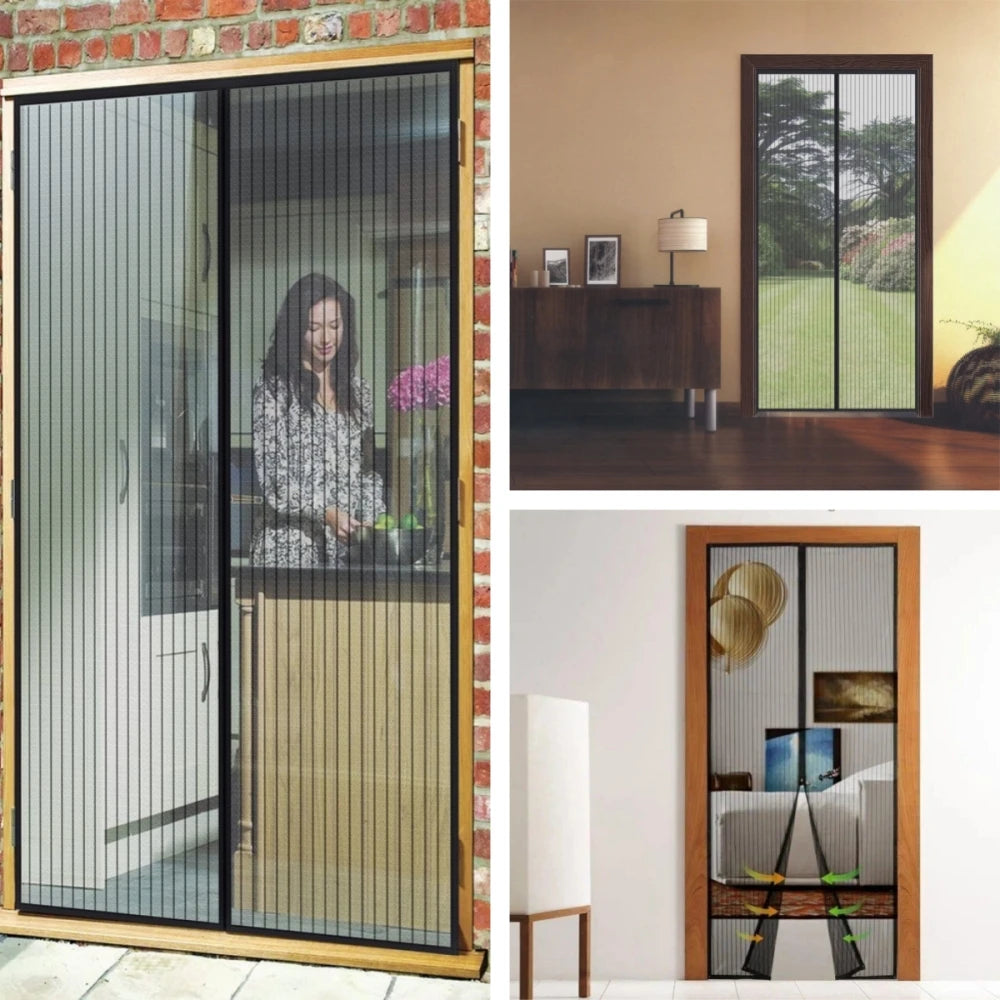 Magnetic Screen Door – Auto Close, Bug-Free Home