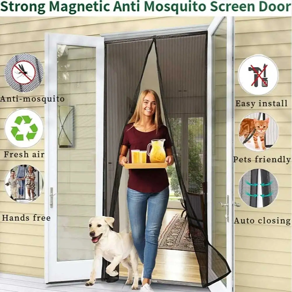 Hands-Free Magnetic Screen Door – Auto Close Design