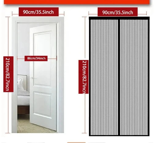 Hands-Free Magnetic Screen Door – Auto Close, Bug-Free Home